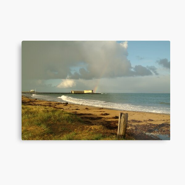 Joe Mortelliti Gallery - Queenscliff beach, Bellarine Peninsula, Victoria, Australia. Metal Print