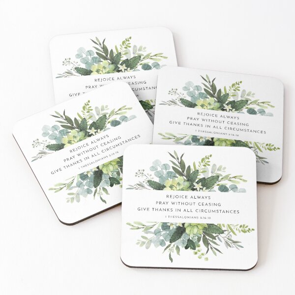 Item preview,  1 Thessalonians 5:16-18 Rejoice Bible Verse designed and sold by KAMdesignhaus.