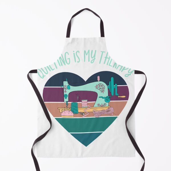 Item preview, Quilting Is My Therapy Funny Quilter Sewing Gift For Women Long Sleeve T-Shirt designed and sold by Brianconner.