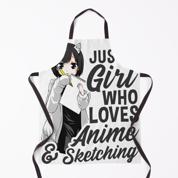Item preview, Anime Girl Just A Girl Who Loves Anime and Sketching Drawing Pullover Hoodie designed and sold by ImartX.