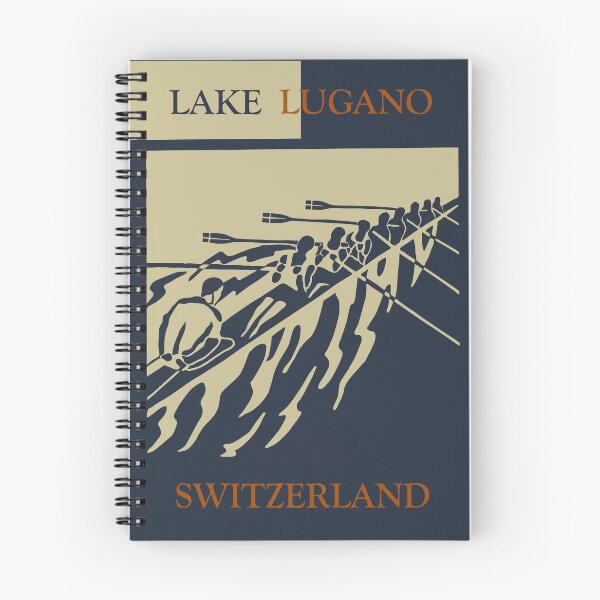 Item preview, Lake Lugano in Switzerland - Vintage Retro Style Rowing Water Sport Poster designed and sold by Vintage-TM.