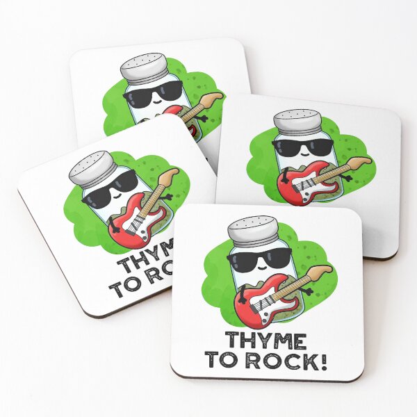 Item preview, Thyme To Rock Funny Herb Puns  designed and sold by punnybone.