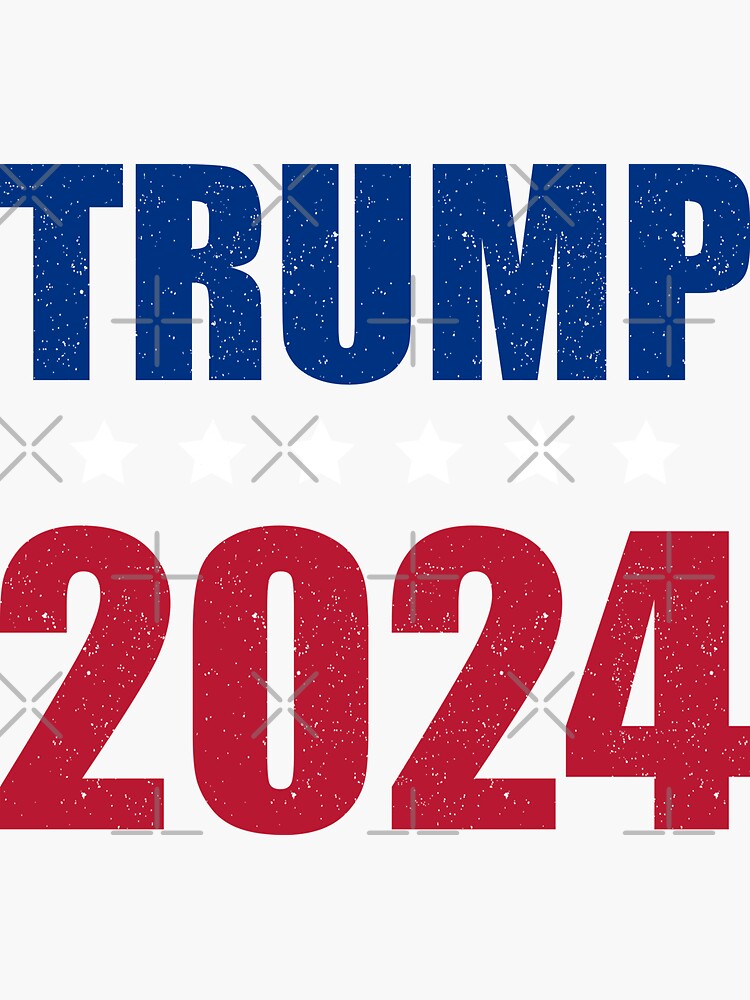 "Trump 2024 Political Funny" Sticker for Sale by LeoTheMark | Redbubble