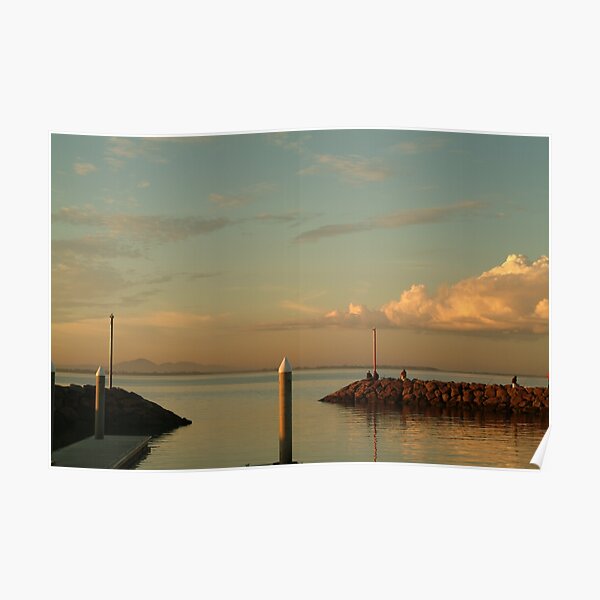 Joe Mortelliti Gallery - Sunset, Limeburner's Point boat harbour, Geelong, Victoria, Australia. Poster