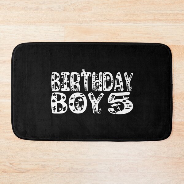 Item preview, 5th Birthday Boy 5 Years Old Fishing Lover Theme Party print designed and sold by Grabitees.