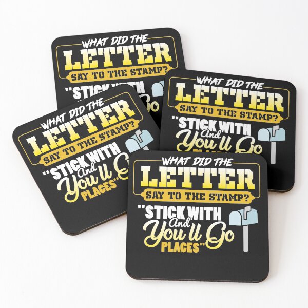 Item preview, What did the letter say to the stamp Postal joke designed and sold by Grinover.