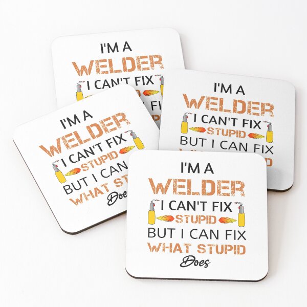 Item preview, Welder Caution Funny Welder Welding Men Dad Father,I'm A Welder I Can't Fix Stupid,gift for Boilermaker,electrician,plumber,Welder machine job  designed and sold by Essakhi12.
