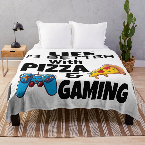 Item preview, LIFE IS BETTER WITH PIZZA AND GAMING food shirt gaming shirt funny humor  designed and sold by ASsi-Eve.