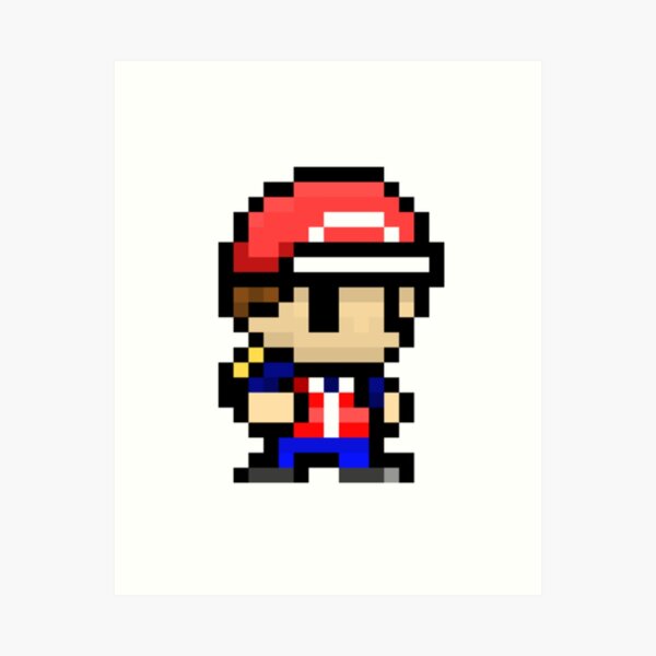 Pixilart - pokemon trainer red sprite. (pokemon origins color) by