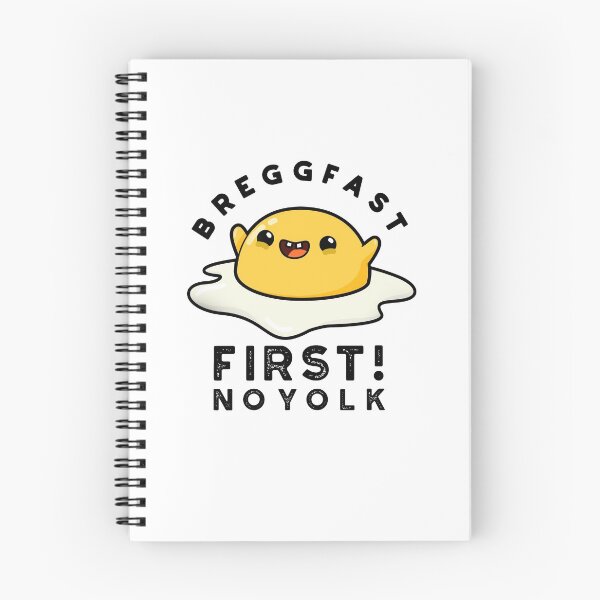 Item preview, Breggfast First No Yolk Funny Egg Puns  designed and sold by punnybone.