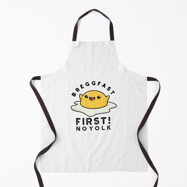 Item preview, Breggfast First No Yolk Funny Egg Puns designed and sold by punnybone.