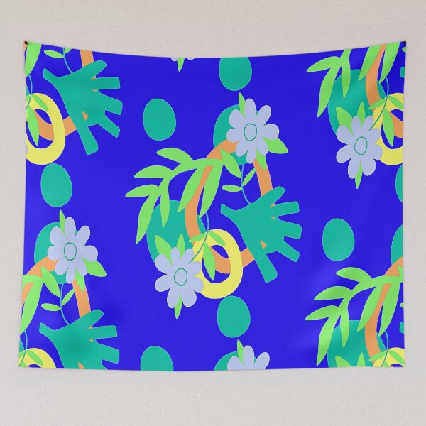 Item preview,  Arte Abstracto  Leaves Circles and Flowers, Retrostyle Artsy abstract art design inspired by nature. designed and sold by Adri Barnard.