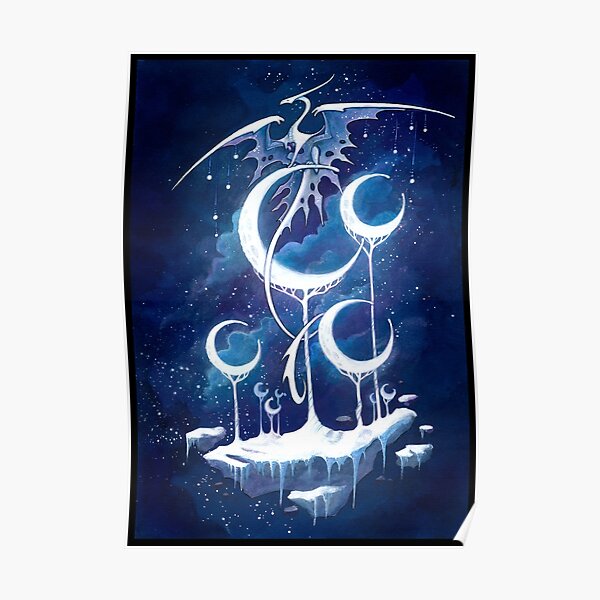 lunar flower Poster