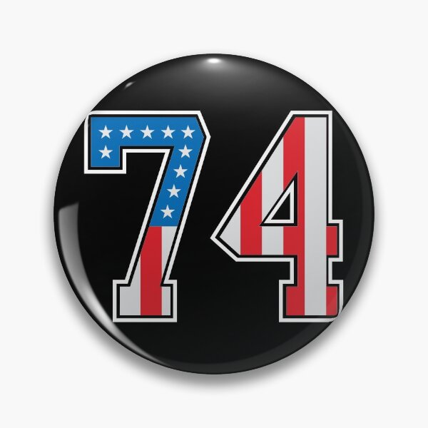 Item preview, 74 American Lucky Number Seventy-four United States Flag designed and sold by Urosek.