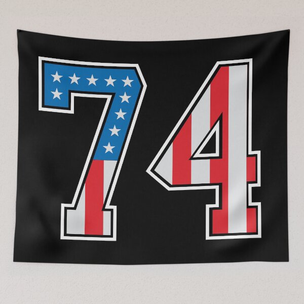 Item preview, 74 American Lucky Number Seventy-four United States Flag designed and sold by Urosek.