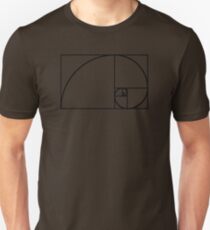 Fibonacci Spiral Unisex T-Shirt