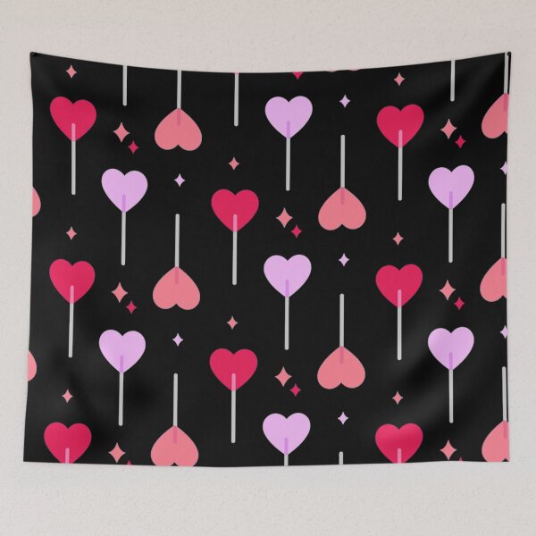 Item preview, Heart Lollipops Valentines Day Pattern designed and sold by joabaj.