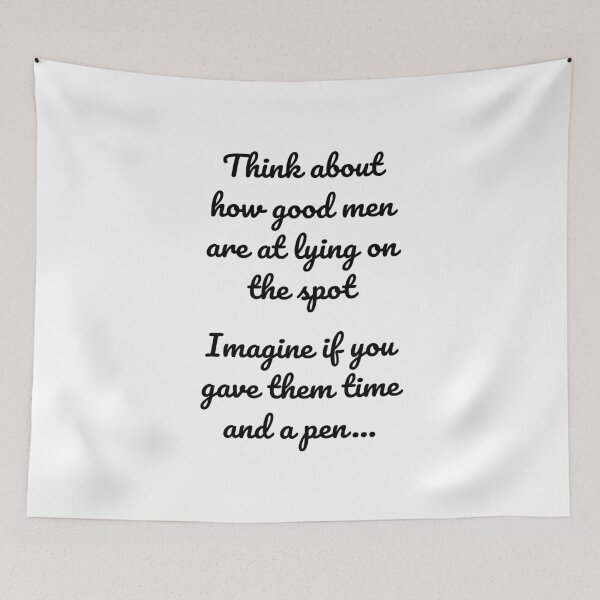 Item preview, How good men are at lying on the spot (Black-White) - designed and sold by Printerially.