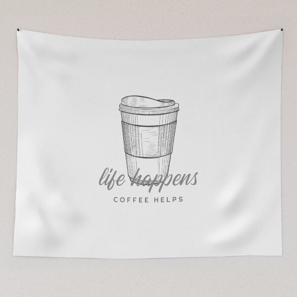 Item preview, Life happens Coffee Helps designed and sold by Kaupasi.