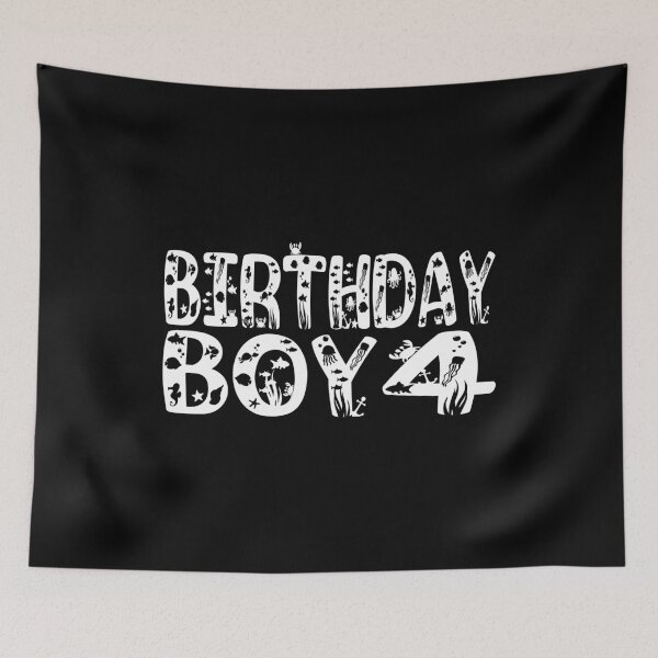 Item preview, 4th Birthday Boy 4 Years Old Fishing Lover Theme Party graphic designed and sold by Grabitees.
