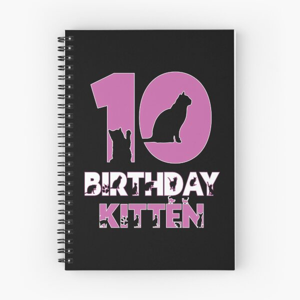 Artikelvorschau, 10. Geburtstag Kätzchen Mädchen 10 Jahre alt niedlichen Katzenliebhaber Party Design entworfen und verkauft von Grabitees.
