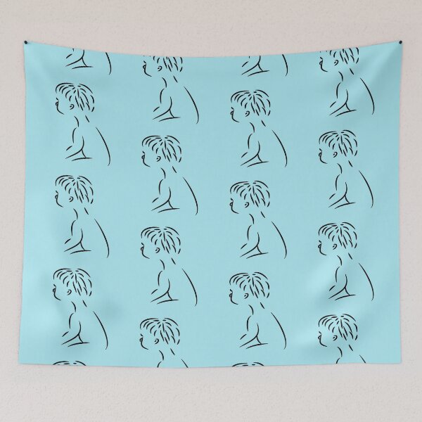 Item preview, baby blue background designed and sold by miaterinka.