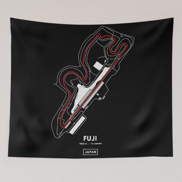 Item preview, FUJI - JAPAN TRACK MAP 2.0 RED designed and sold by andreanastasio.
