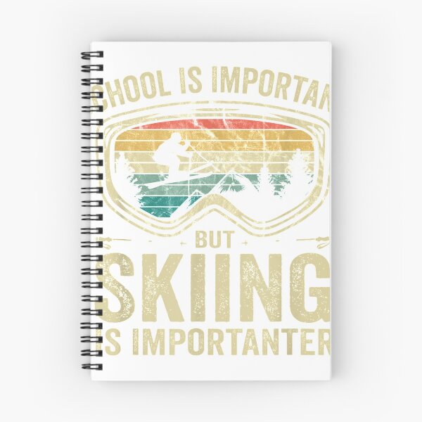 Item preview, School Is Important But Skiing Is Importanter vintage ski T-Shirt designed and sold by Brianconner.