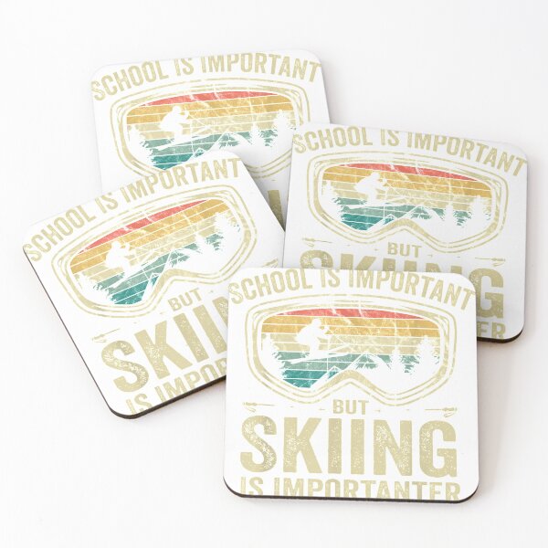 Item preview, School Is Important But Skiing Is Importanter vintage ski T-Shirt designed and sold by Brianconner.