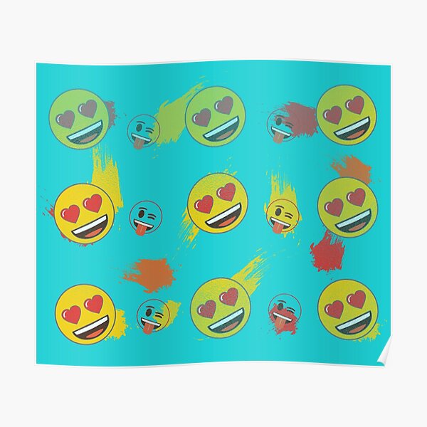 Posters Sur Le Theme Soci C3 t C3 Emoji Redbubble