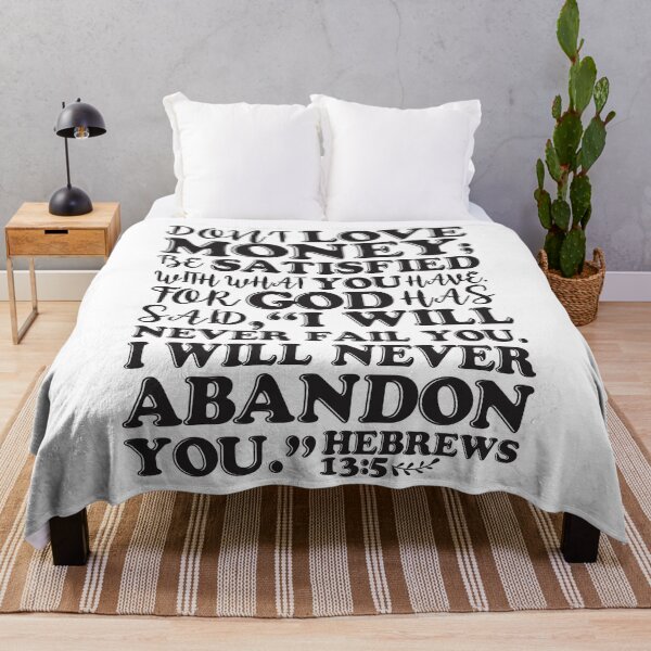 Item preview, Hebrews 13:5 designed and sold by plushism.