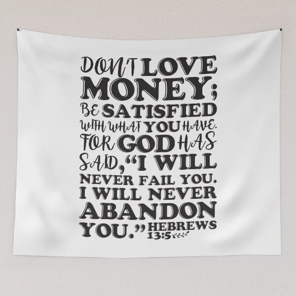 Item preview, Hebrews 13:5 designed and sold by plushism.