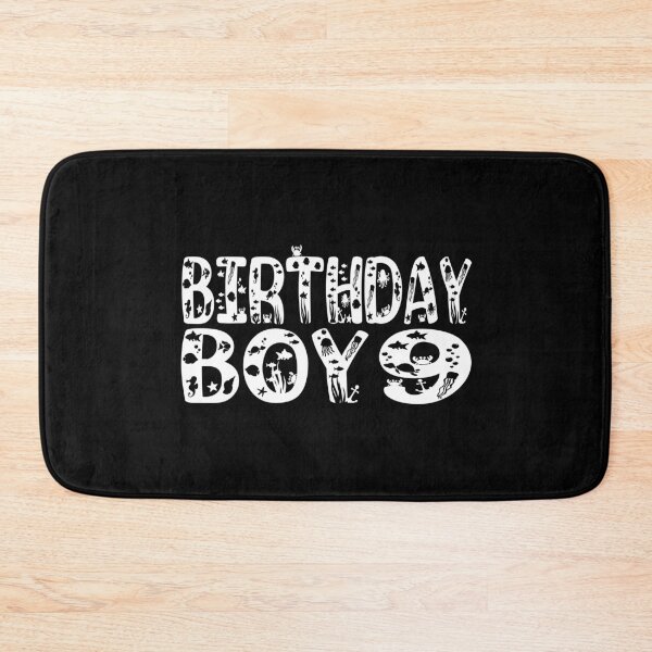Item preview, 9th Birthday Boy 9 Years Old Fishing Lover Theme Party print designed and sold by Grabitees.