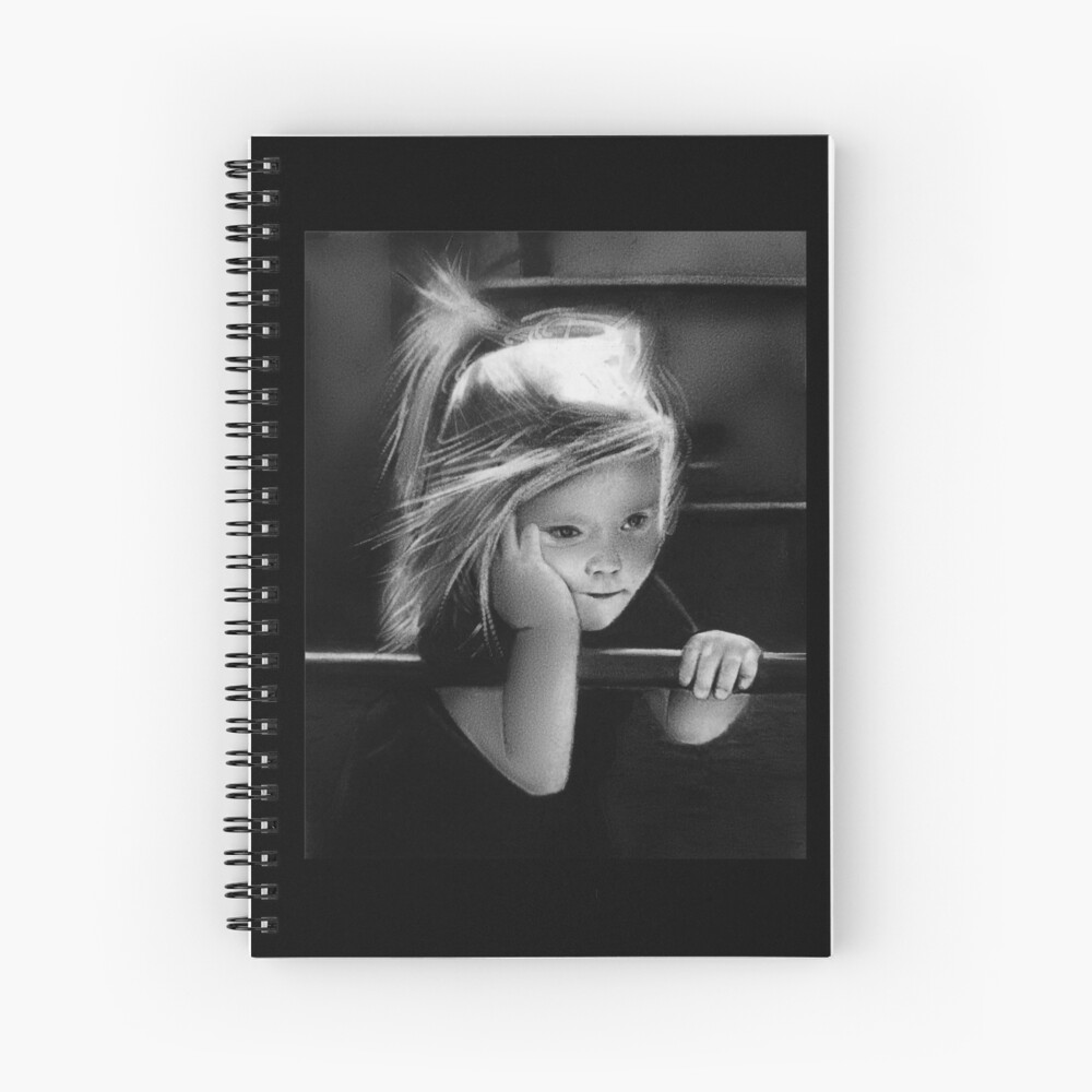 That one childhood playground that got torn down/you never saw again (charcoal drawing) Spiral Notebook
