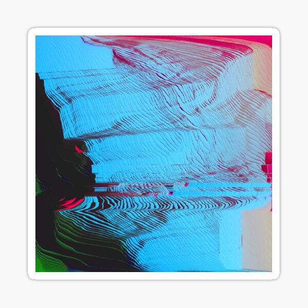 Item preview, Memory Mosh - Glitch Art Print designed and sold by burning.
