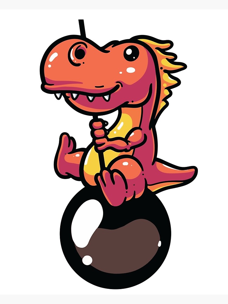 dinosaur with a wrecking ball tail