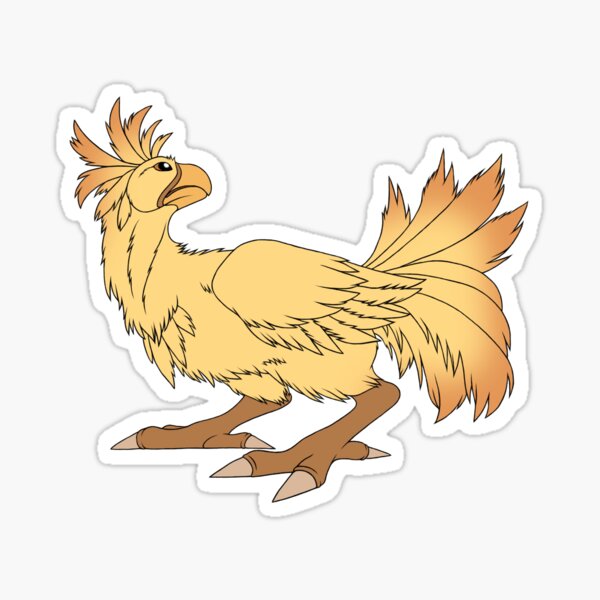 Chocobo Sticker For Sale By Flannmoriath Redbubble