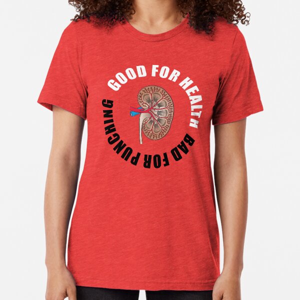 Good for health, bad for punching Tri-blend T-Shirt