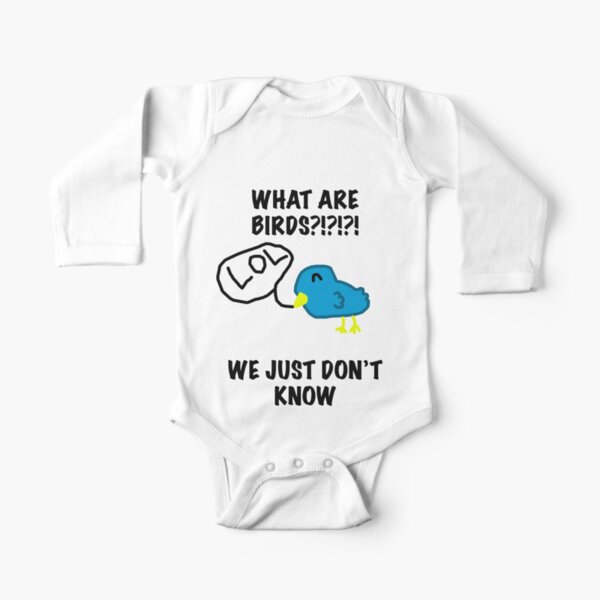What are Birds? Long Sleeve Baby One-Piece