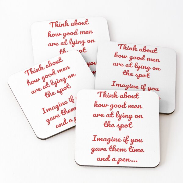 Item preview, How good men are at lying on the spot (Red-White) - designed and sold by Printerially.
