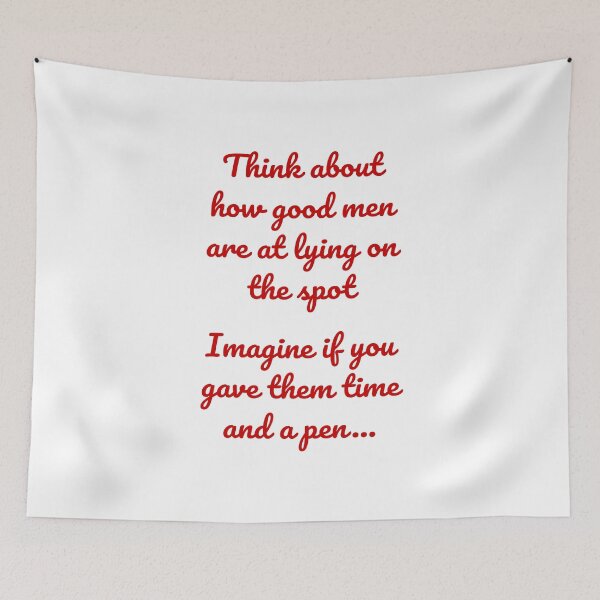 Item preview, How good men are at lying on the spot (Red-White) - designed and sold by Printerially.