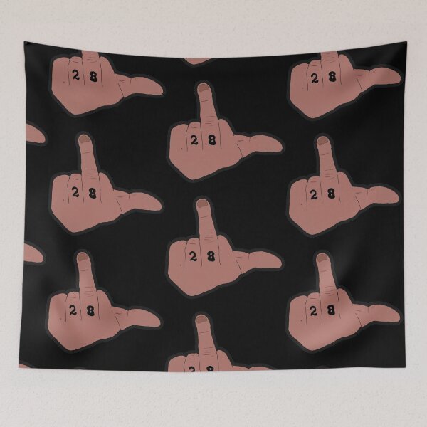 Item preview, Louis Tomlinson middle finger drawing designed and sold by Abi Dillon Connolly.