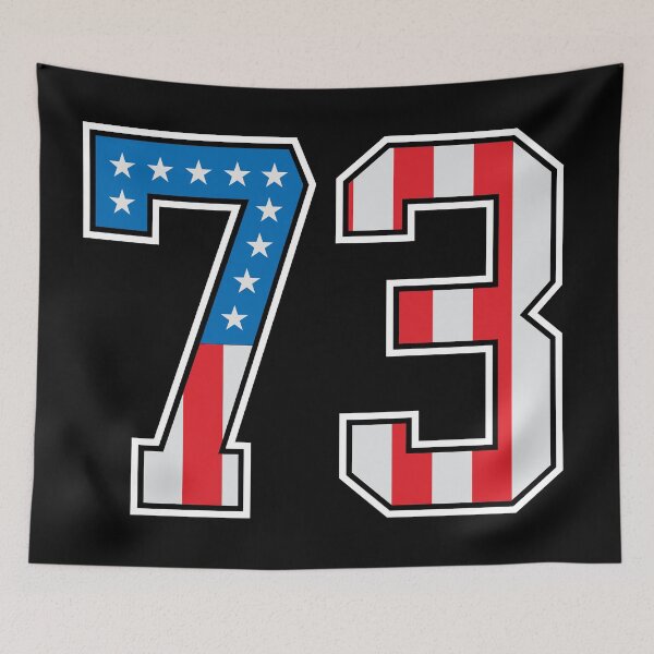 Item preview, 73 American Lucky Number Seventy-three United States Flag designed and sold by Urosek.