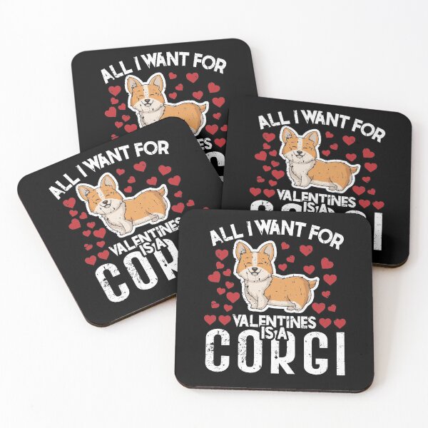 Item preview, All I Want For Valentine Is A Corgi Couple Valentine Gifts designed and sold by BuynPose.