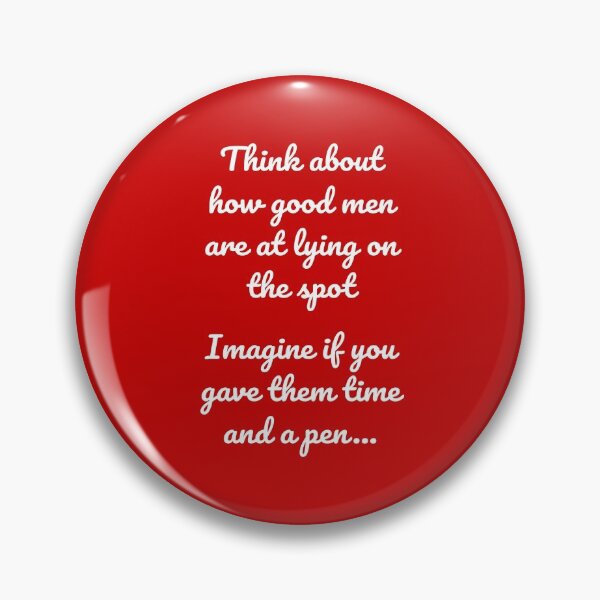 Item preview, How good men are at lying on the spot (White-Red) - designed and sold by Printerially.