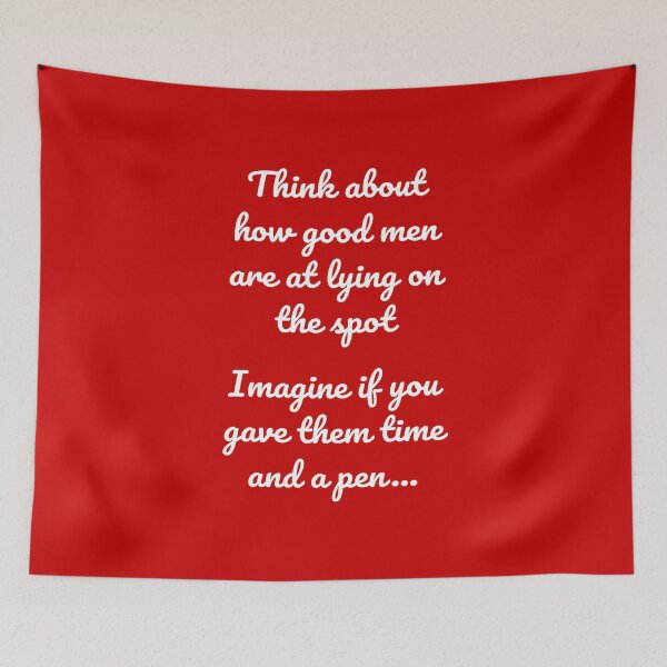 Item preview, How good men are at lying on the spot (White-Red) - designed and sold by Printerially.