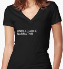Camiseta entallada de cuello en V Narrador inconfliable