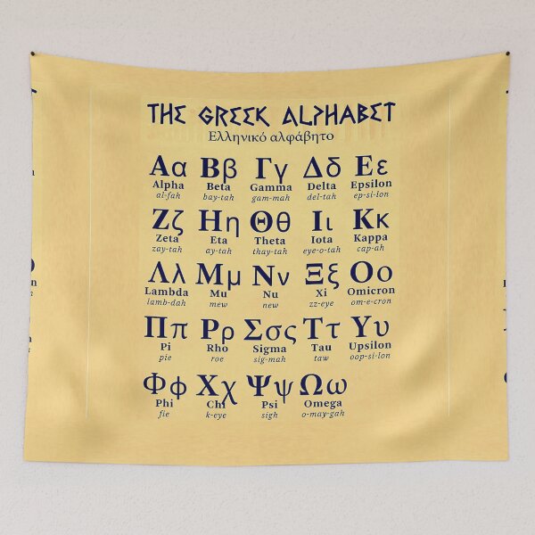Item preview, The Greek Alphabet Chart designed and sold by banabananaz.