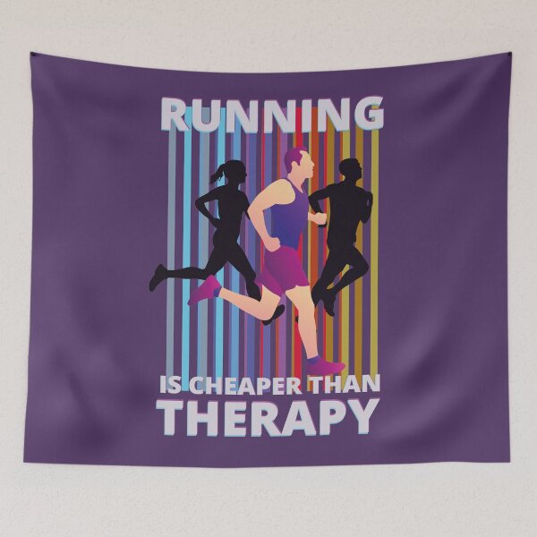 Item preview, Running is Cheaper than Therapy designed and sold by EvaWolf.