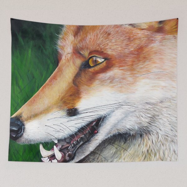 Item preview, Reynard the fox with blood on his lip. designed and sold by janesg.